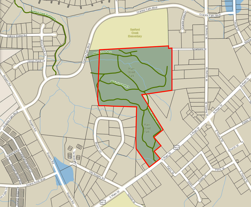 Map of Main Street Park