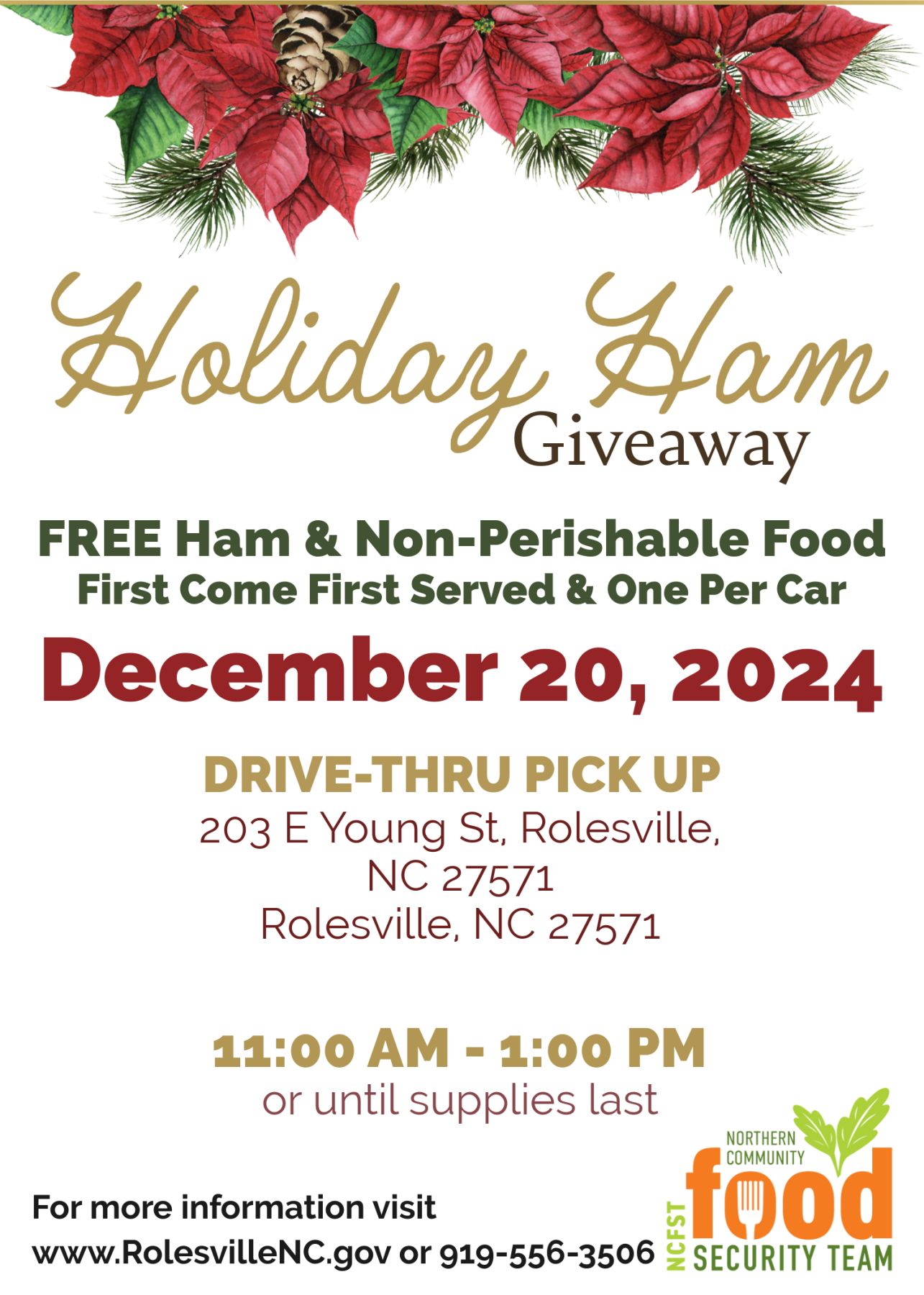 food giveaway flyer