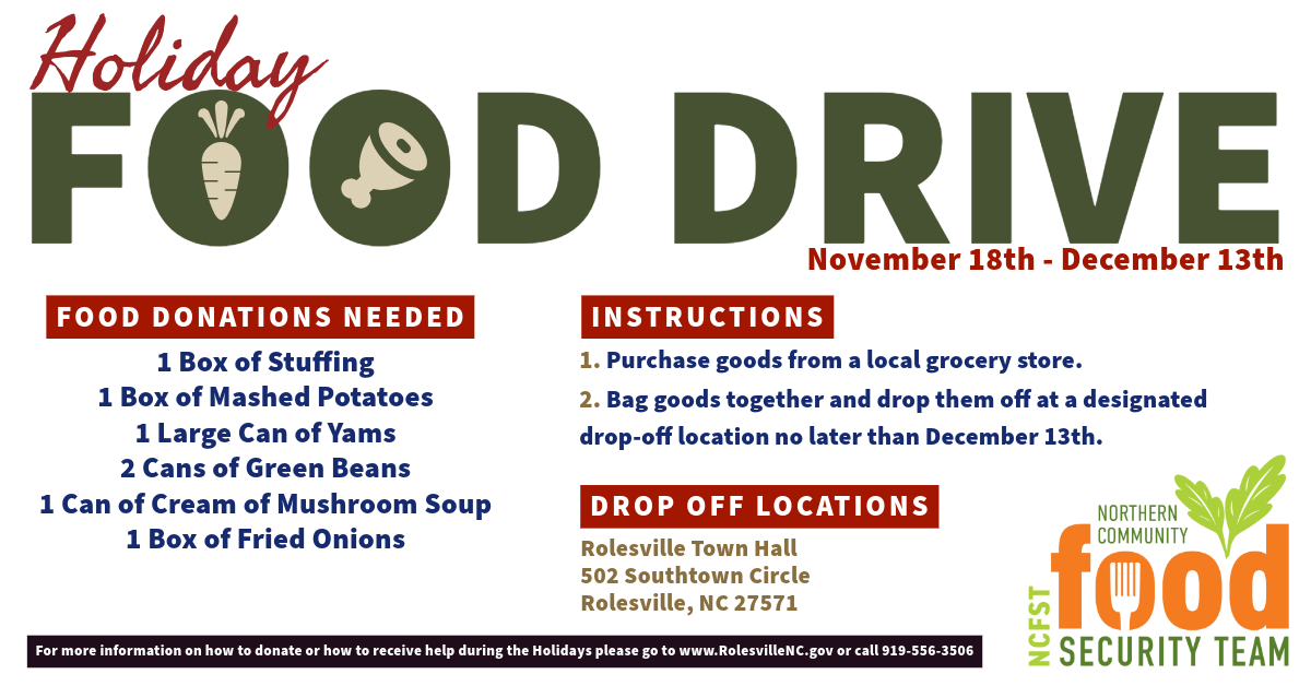 Food Drive flyer