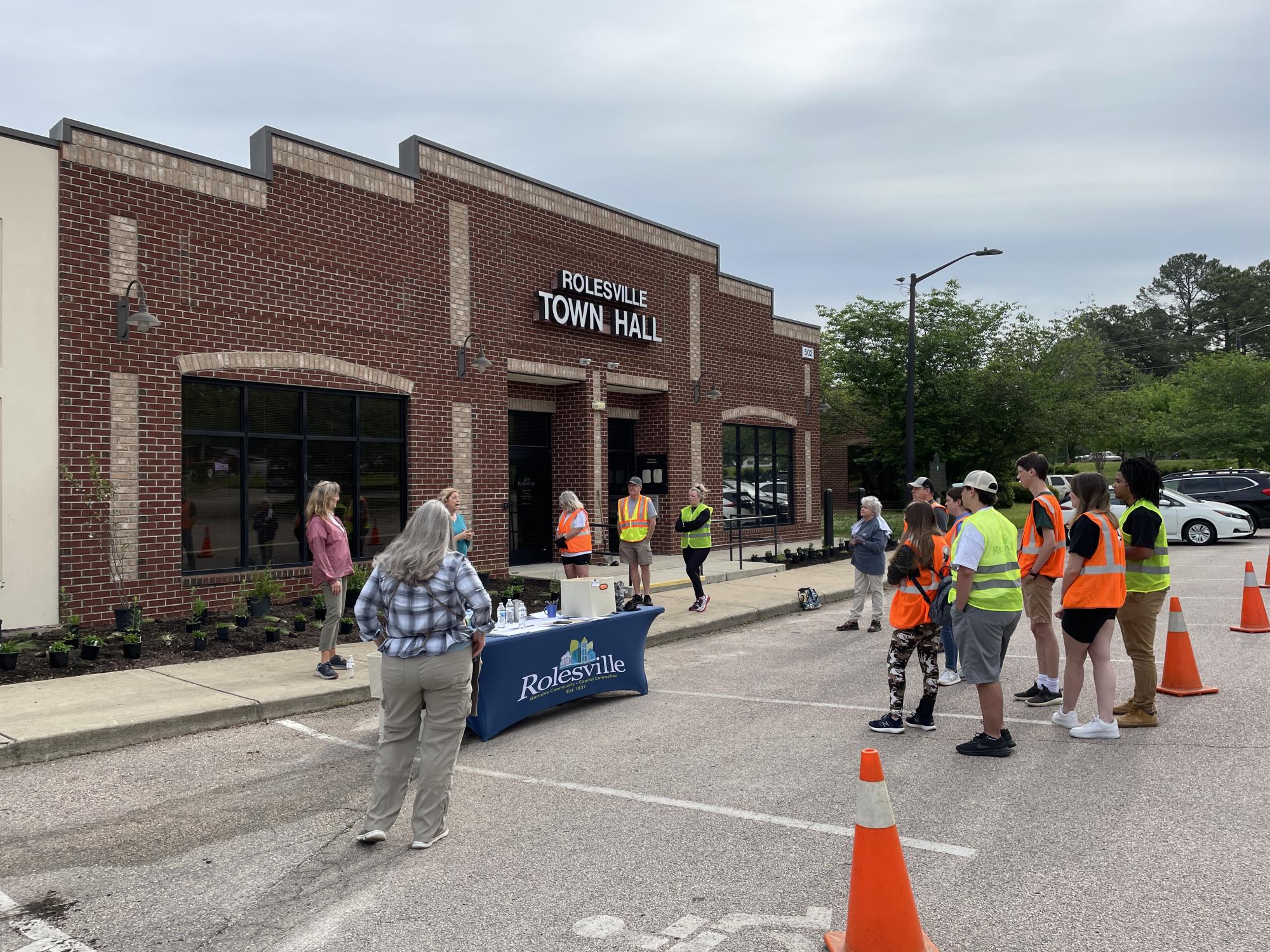 Town Hall Pollinator Garden Planting