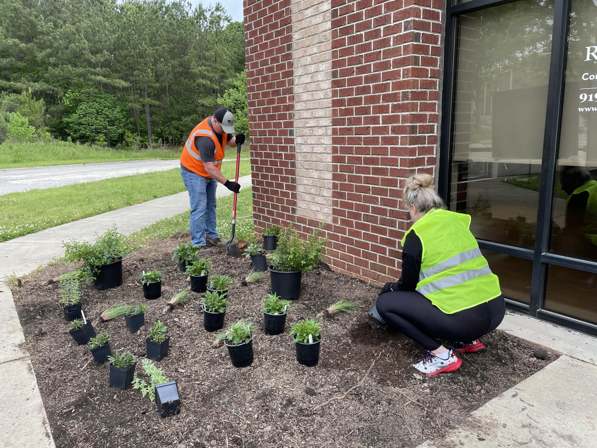 Town Hall Pollinator Garden Planting